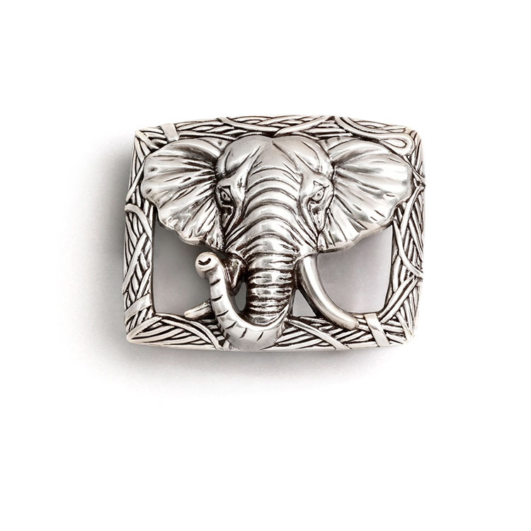 非洲大草原之非洲象 造型皮帶扣 / 皮帶頭 - 現貨