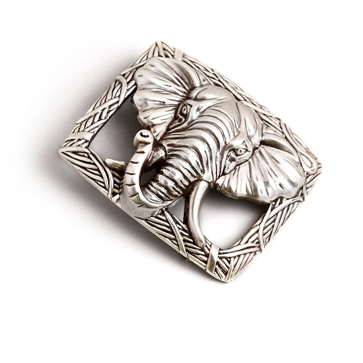 非洲大草原之非洲象 造型皮帶扣 / 皮帶頭 - 現貨