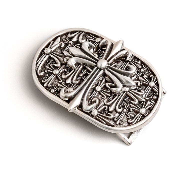 皇家經典 十字鳶尾花浮雕 造型皮帶扣 / 皮帶頭 - 現貨