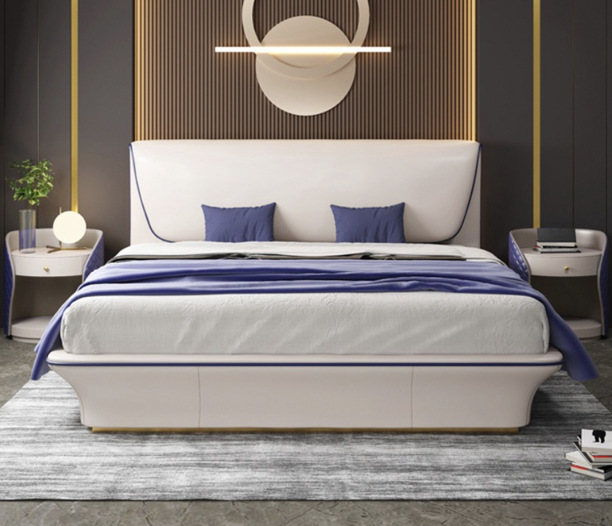 水手軟包床架 AOZ-M9014