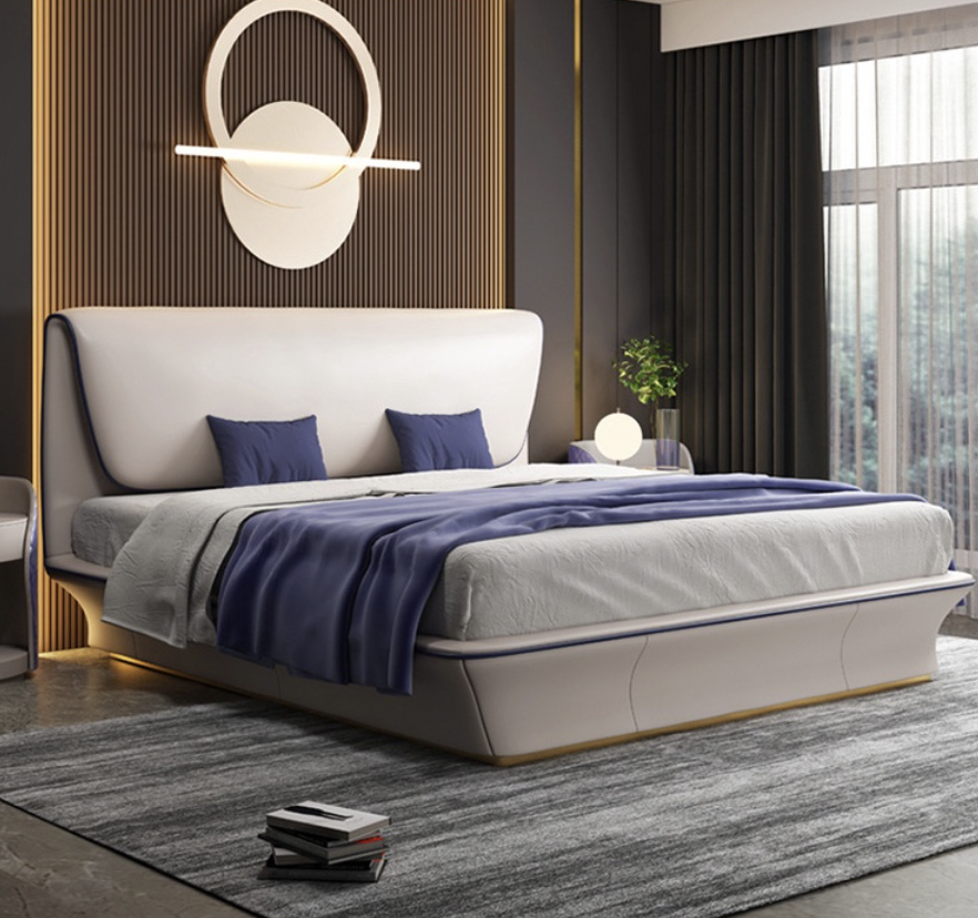 水手軟包床架 AOZ-M9014