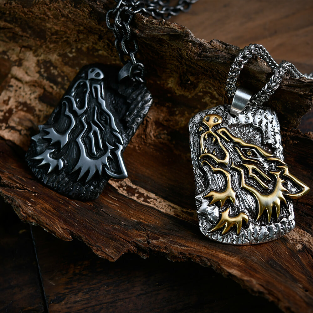 狼 軍牌項鍊 個性項鍊/個性飾品/項鍊－快速出貨