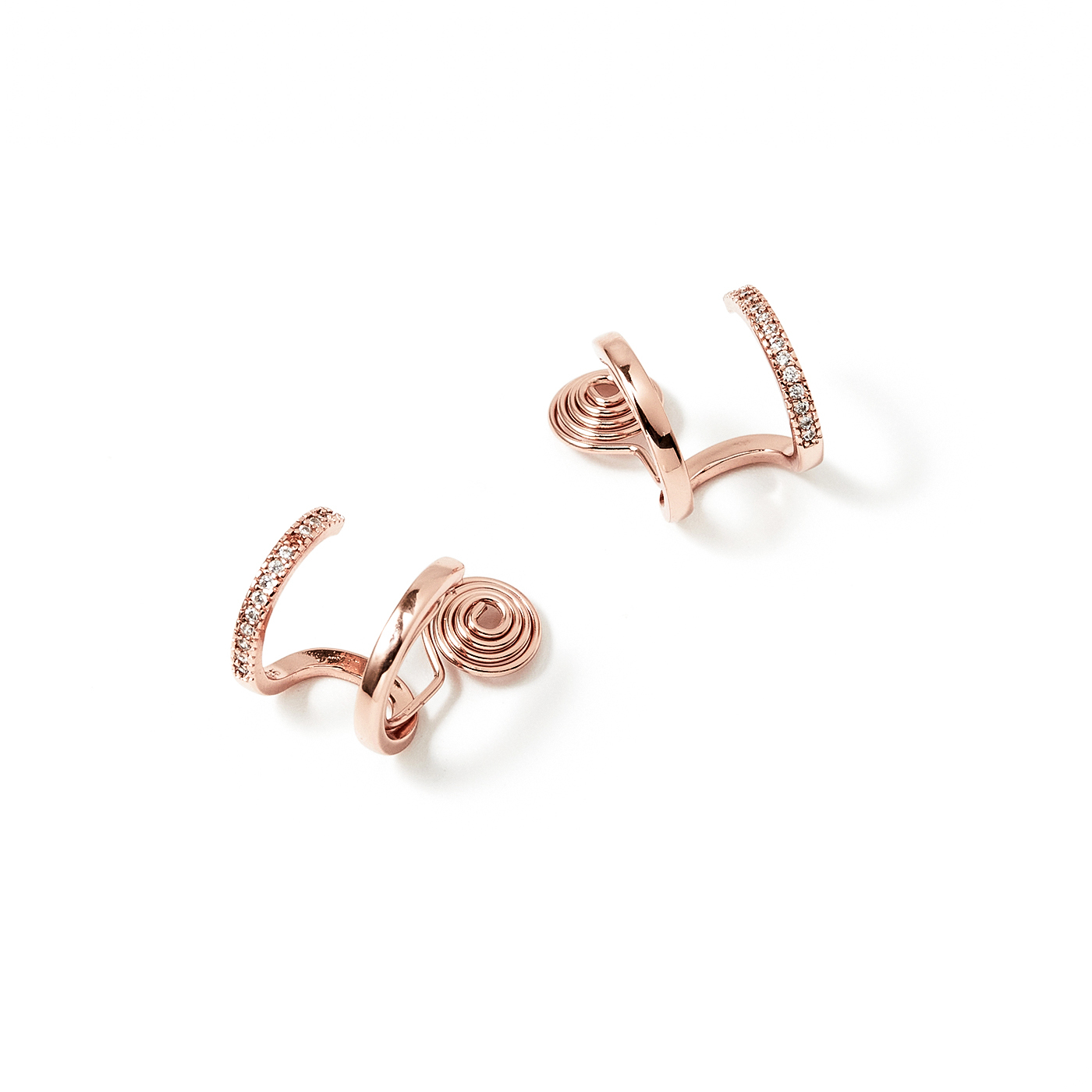 鋯石,簡約,耳夾