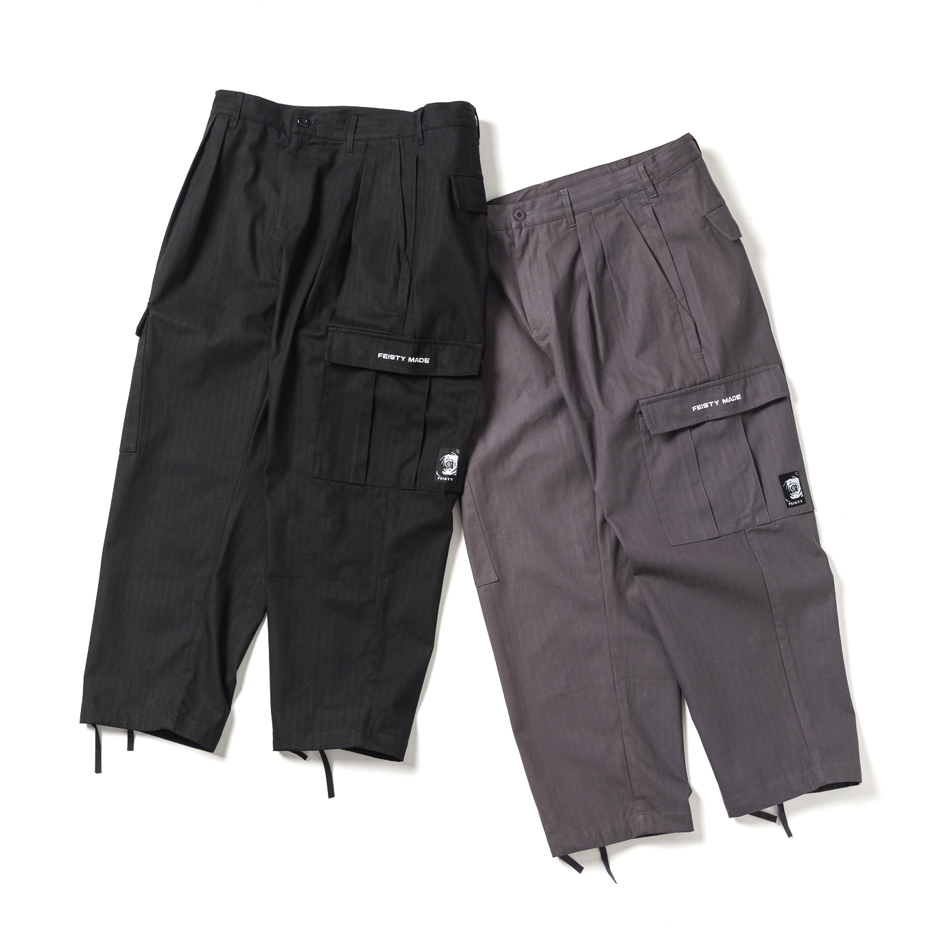 FEISTY 22FW 6POCKET CARGO PANTS 六口袋工作褲 黑色 灰色  FS-DS-11 12 [台灣現貨]