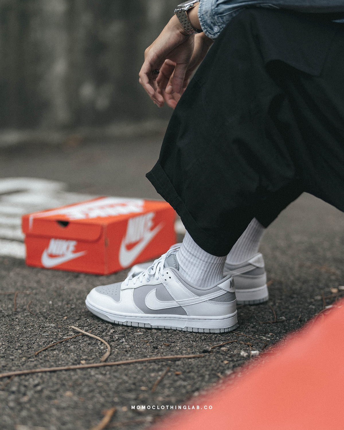 【代購】Nike Dunk Low Retro White Grey 反轉灰白 DJ6188-003