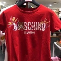[S] MOSCHINO SWIM TSHIRT,RED, 2T1901-2103-0113 (SM368)