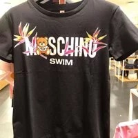 [S] MOSCHINO SWIM TSHIRT,BLACK, 2T1901-2103-0555 (SM369)