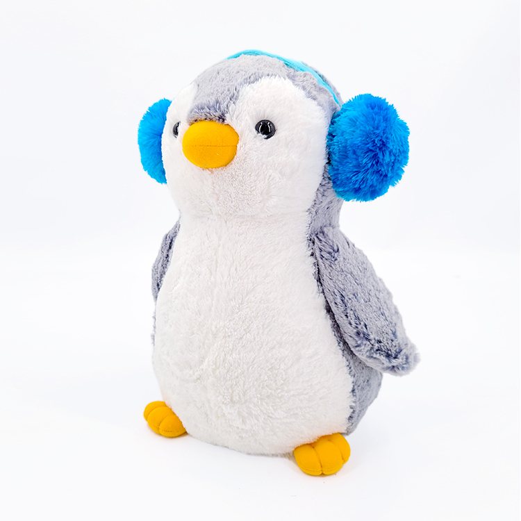 Baby Penguin with Blue Ear Warmer