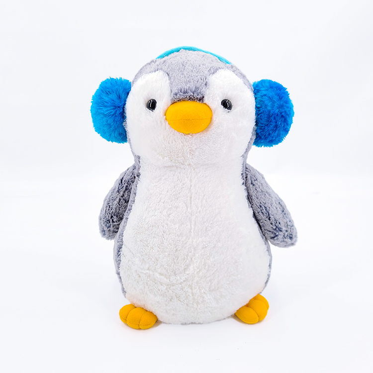 Baby Penguin with Blue Ear Warmer