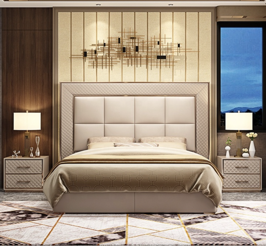 義式極簡皮床 AOZ-BL003