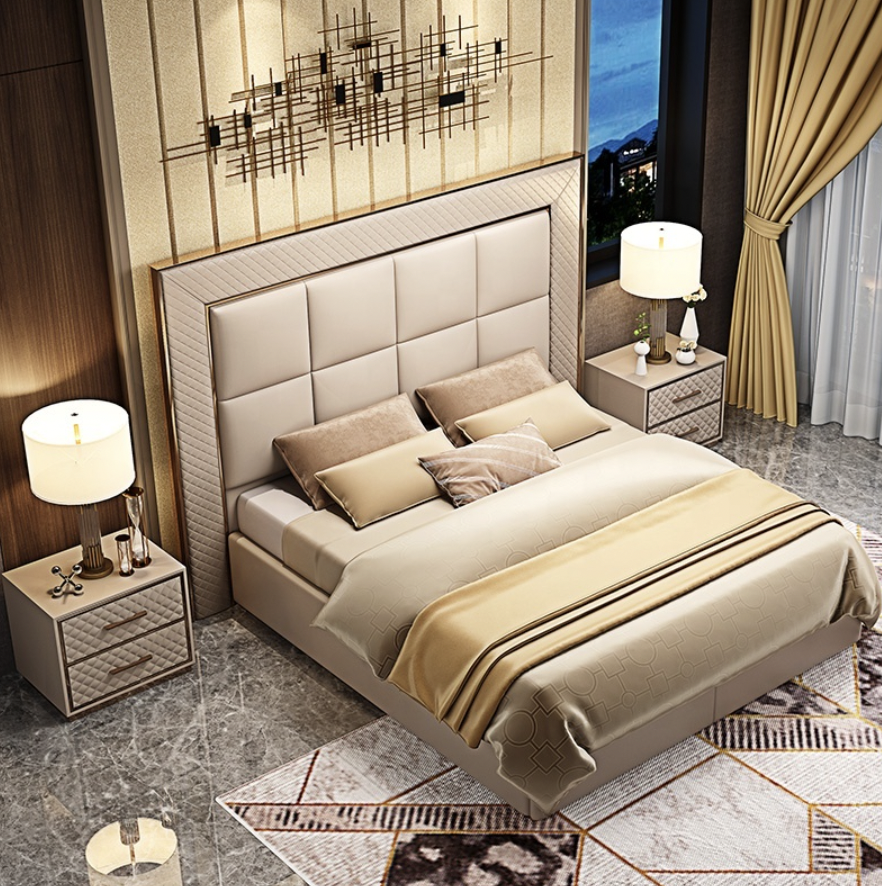 義式極簡皮床 AOZ-BL003