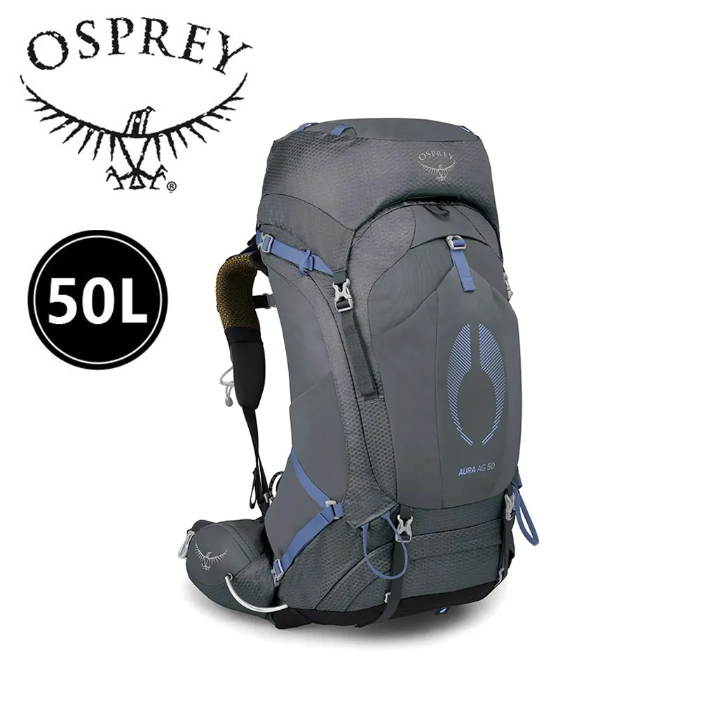 OSPREY 美國 10004014 Aura AG 50L 女款 鎢鋼灰 M/L 專業登山背包/健行背包 73OS004014