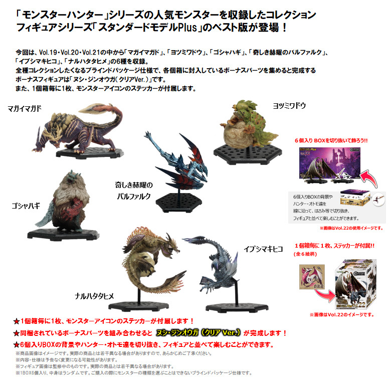 「ACG.GO」「預購」日版 Capcom Monster Hunter 擺件SET Vol.19・20・21