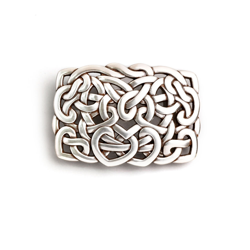 經典長方型凱爾特愛心結 造型皮帶扣 / 皮帶頭 - 現貨