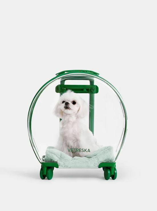 Vetreska - Bubble Pet Carrier (Green & Transparent)