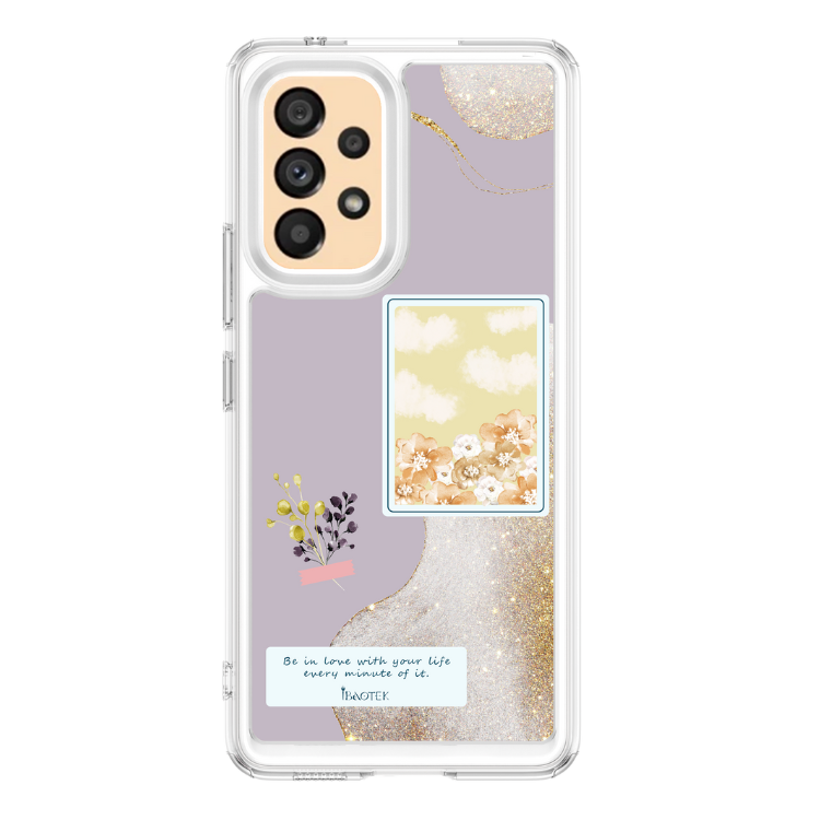 Samsung A53 手機防摔殼清新花語