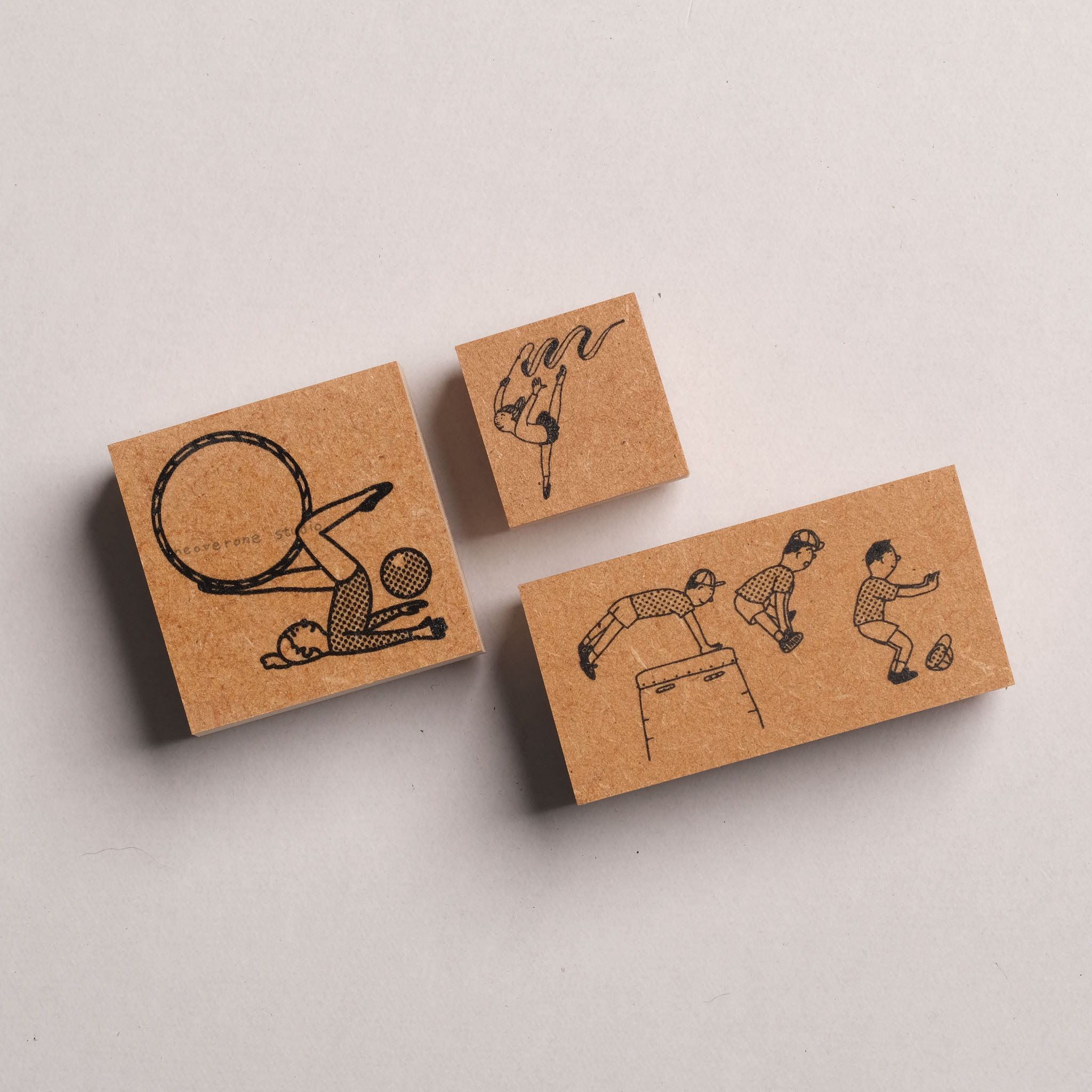 體操小人物插畫印章 / 36 Sublo 日本