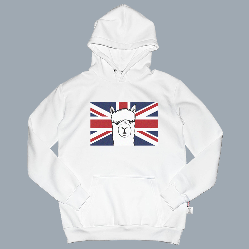 Alpaca The Union Jack 英國羊駝 高磅數長袖帽T