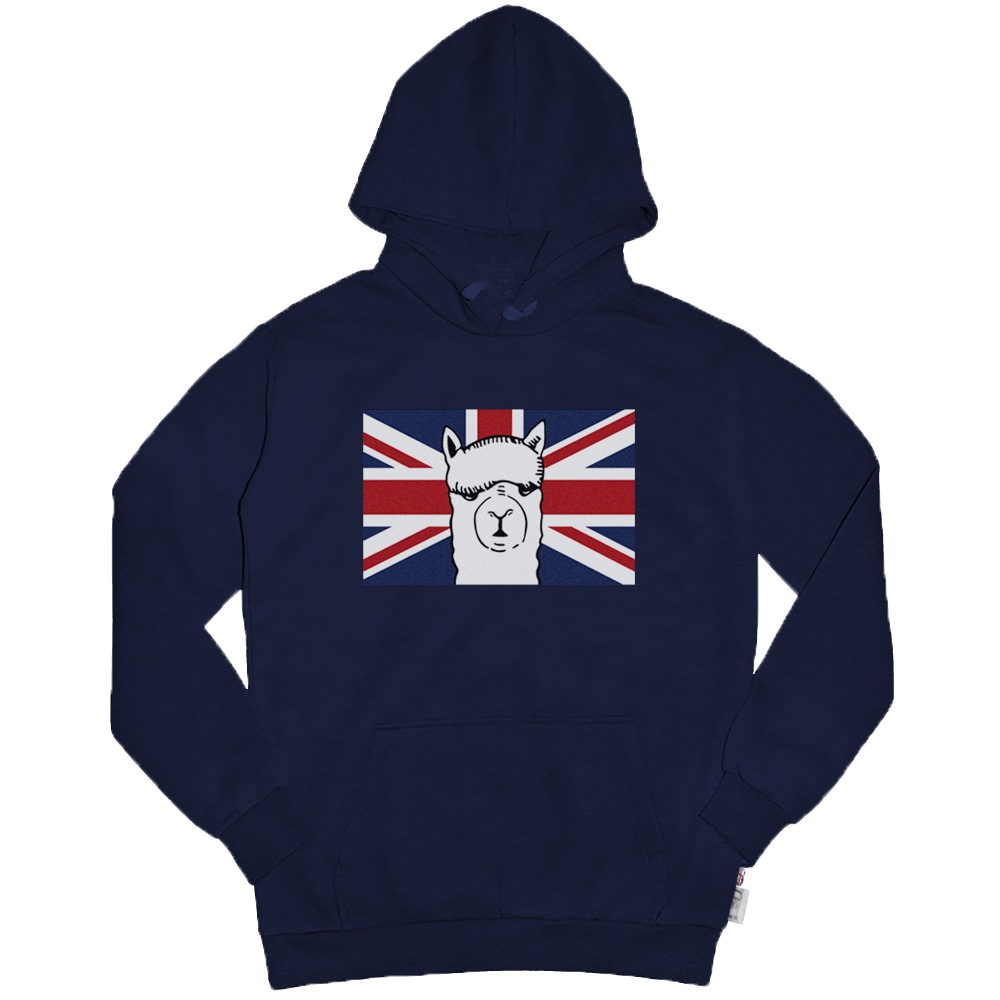 Alpaca The Union Jack 英國羊駝 高磅數長袖帽T