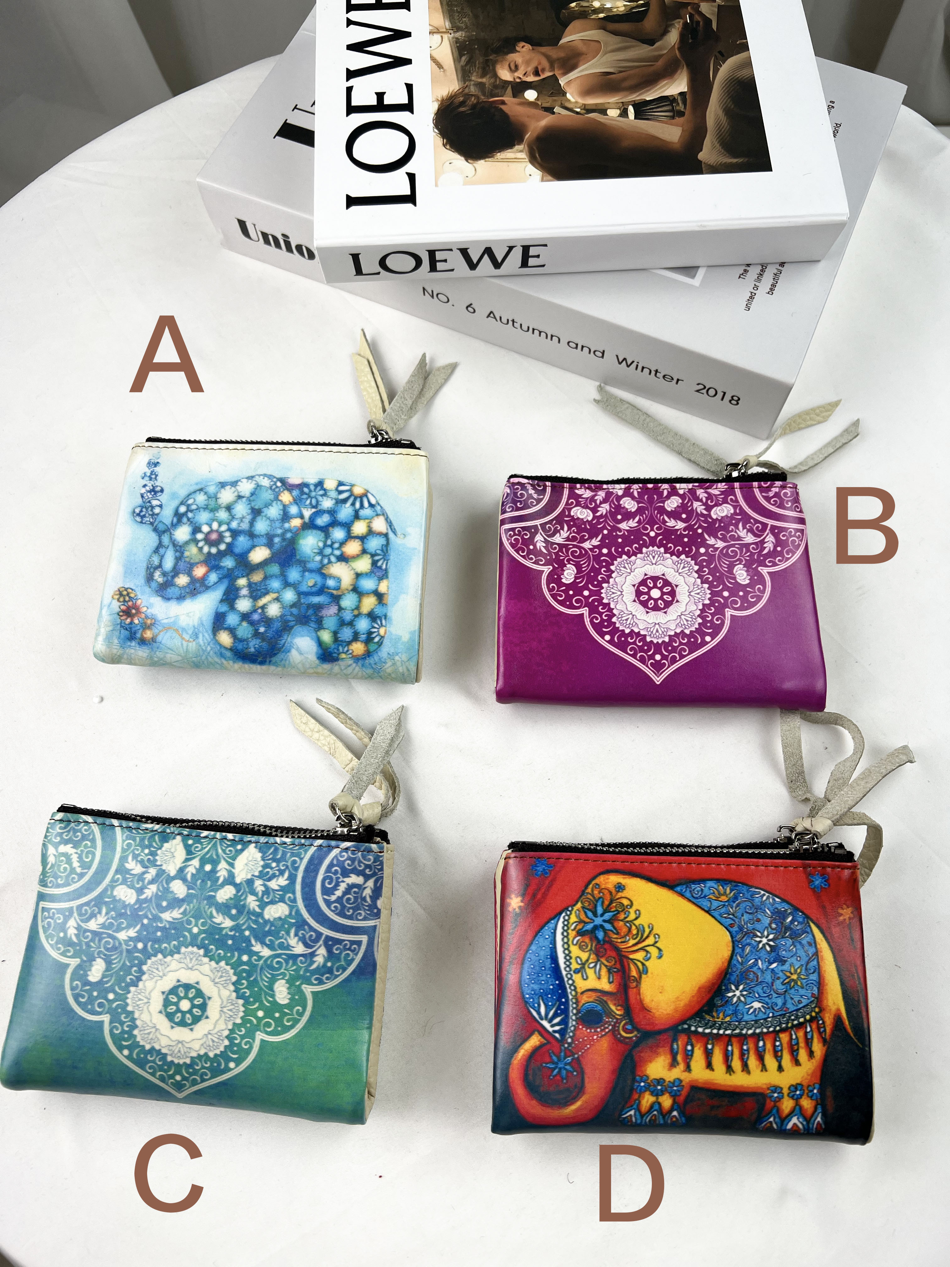 娃娃真皮牛皮短夾 #SM-702