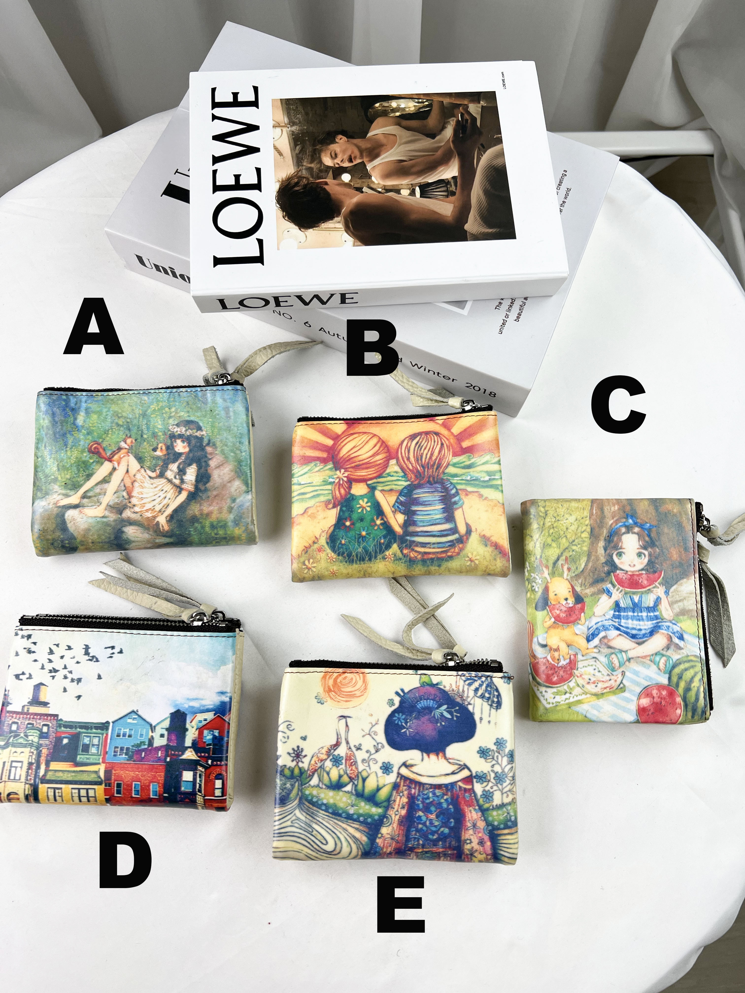 娃娃真皮牛皮短夾 #SM-702