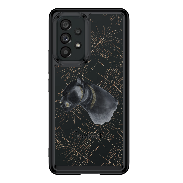Samsung A53 手機防摔殼金鍊黑豹