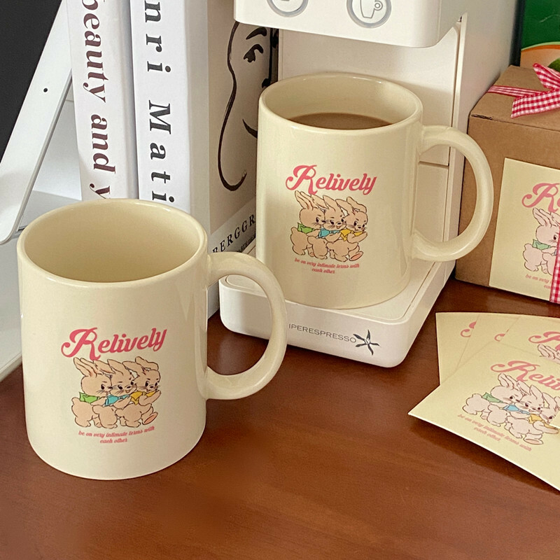 《1511》奶油色兔兔馬克杯340ml