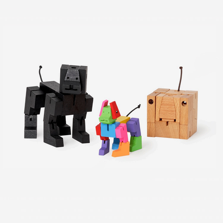 Areaware Milo Cubebot 玩具狗積木變形機器人 | Medium 中型