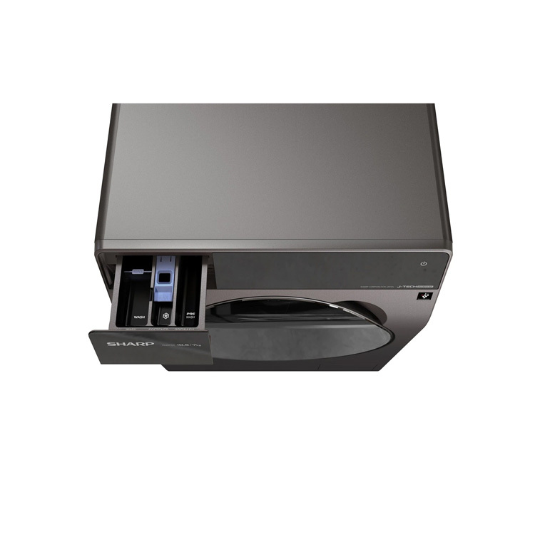 Sharp 聲寶 前置式洗衣乾衣機 (10.5kg/7kg, 1400轉/分鐘) ES-WD1050K-B