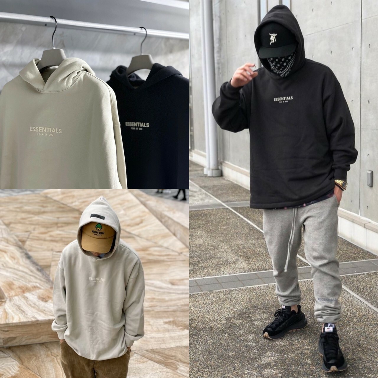 FOG Essentials 植絨小字LOGO 寬版帽T Relaxed Hoodie