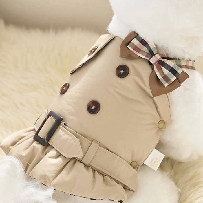 英倫復古風衣連衣裙Trench Padding -It’s sunny outside