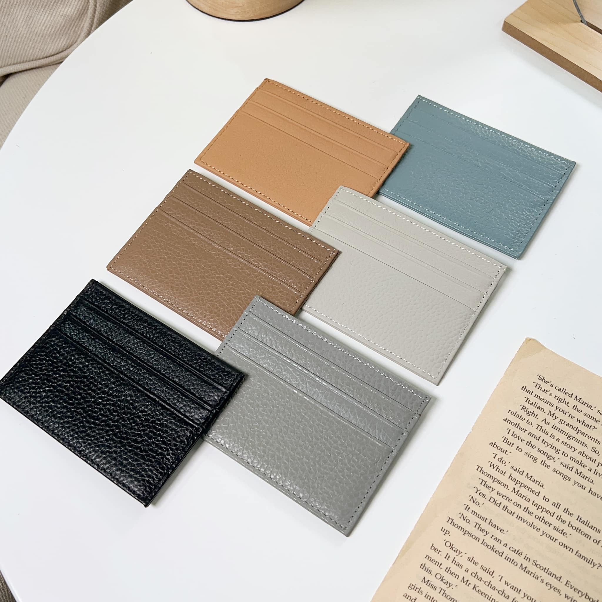 質感荔枝牛皮卡夾/六色/錢包/擴充夾