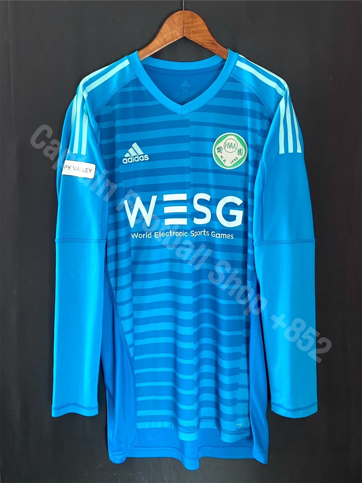 (Match Worn) Happy Valley Football Team 2018-2019 Adidas Goalkeeper Match Worn Shirt #1 WAI