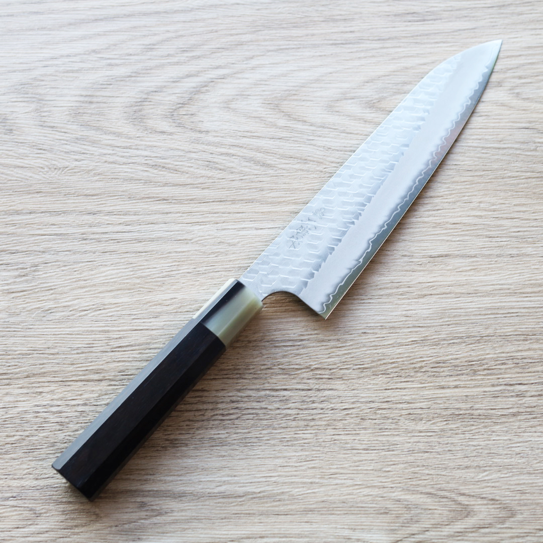 二唐刃物 牛刀 210mm SG2粉末HSS鋼 磨鎚目