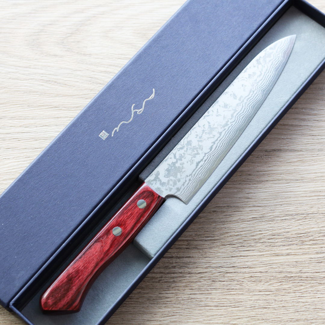 安立勝重 蔬果刀 150mm VG10 大馬士革