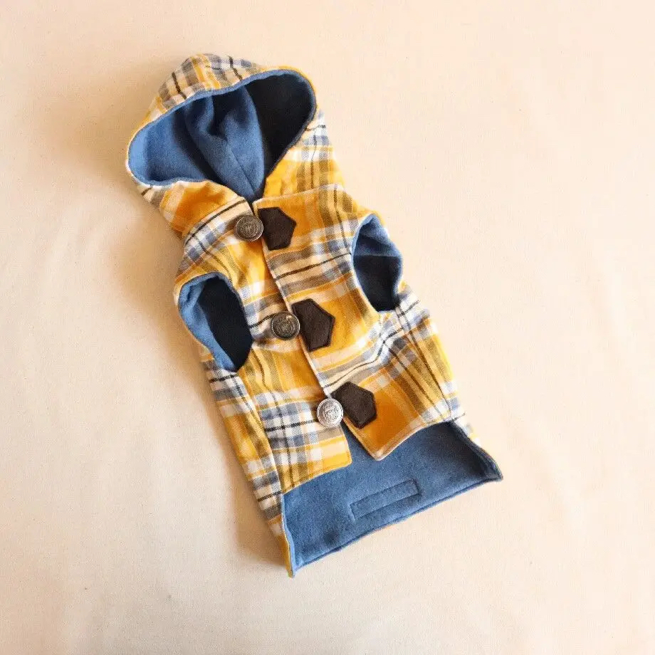 【Tinny's Shop】Warm Vest （Yellow Check）