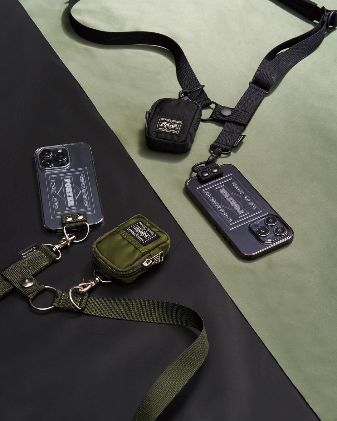 PORTERの『Shoulder Air Jacket™ with Pouch』にiPhone 15 Pro用