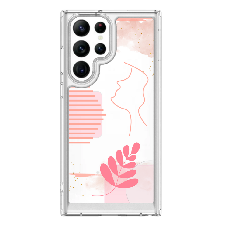 Samsung  S22 Ultra 手機防摔殼粉紅親吻
