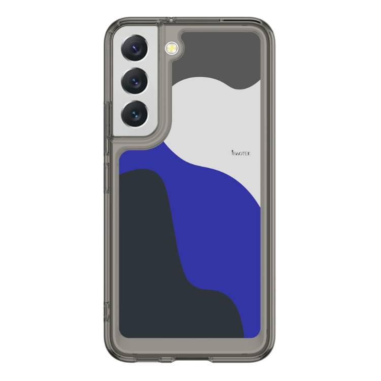 Samsung  S22+ 手機防摔殼深藍幾何