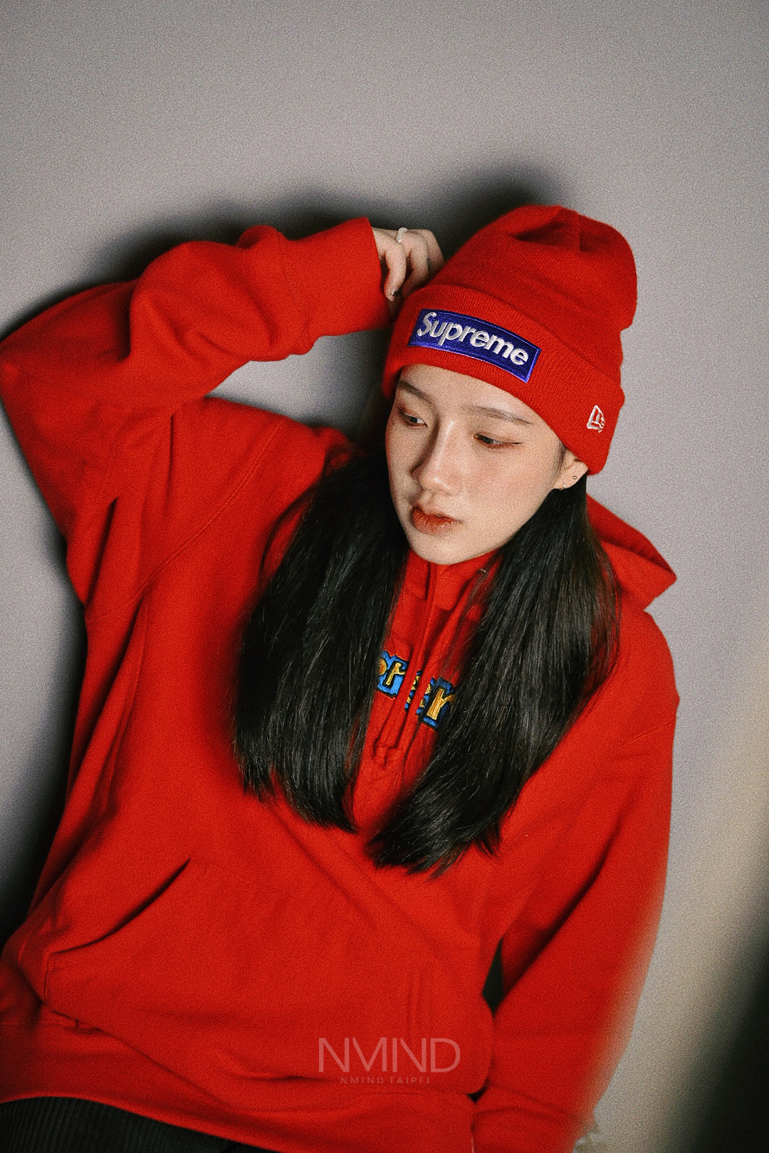 黒 Supreme cross box logo beanie-