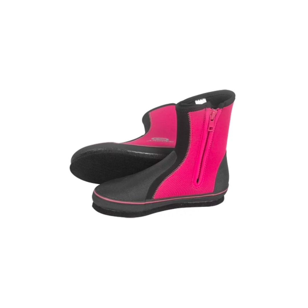 Aropec桃紅色毛氈底長筒防滑套鞋