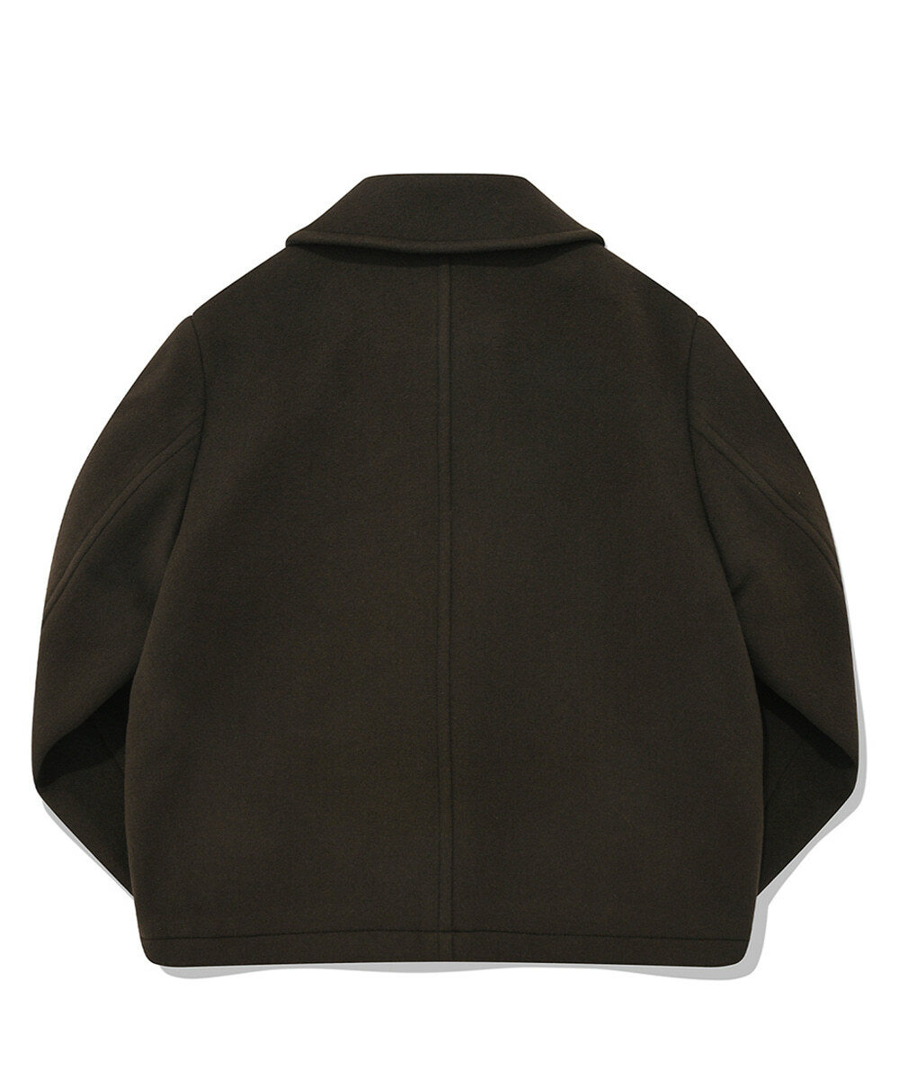 COVERNAT 圓領 半身 大衣 外套 棕色 女款