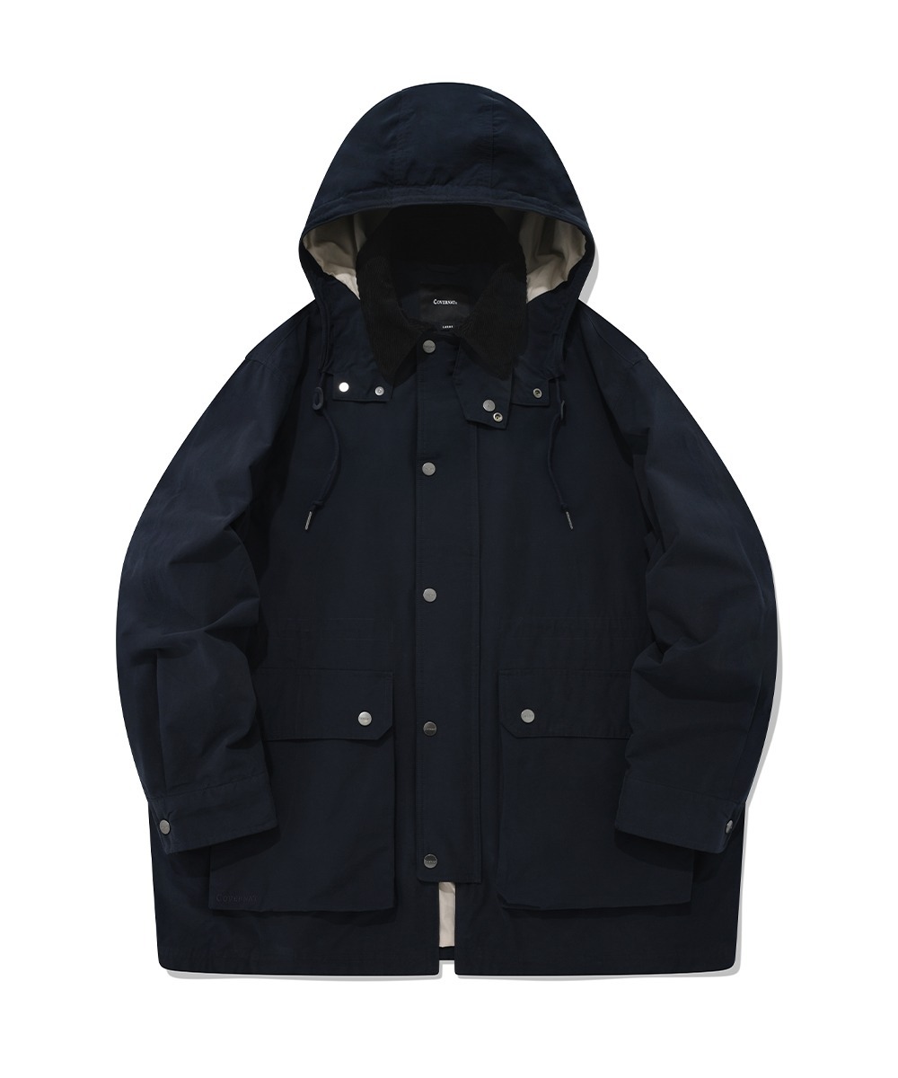 COVERNAT 狩獵風 夾克 外套 海軍藍