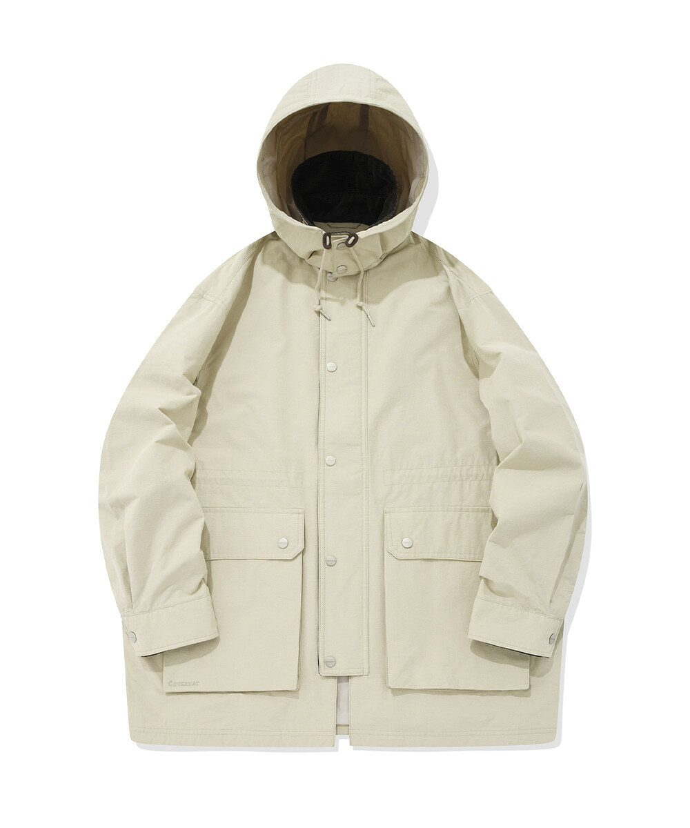 COVERNAT 狩獵風 夾克 外套 米色