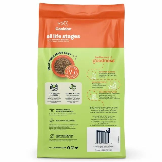 Canidae All Life Stages Less Active Dry Dog Food: Chicken, Turkey, & Lamb Meal 5lb/15lb/27lb