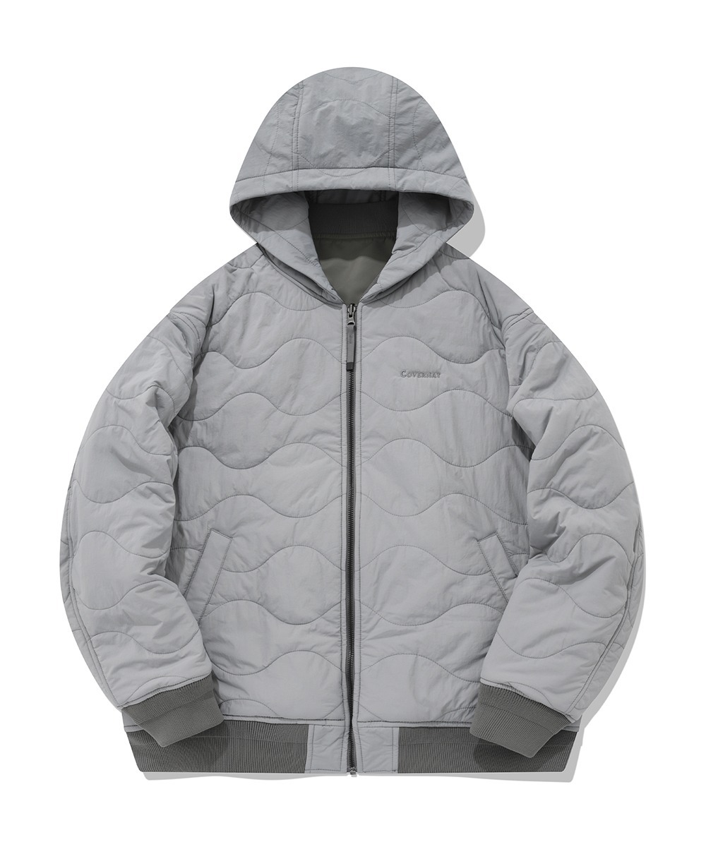 COVERNAT MA-1 雙面絎縫 連帽外套  夾克 橄欖色