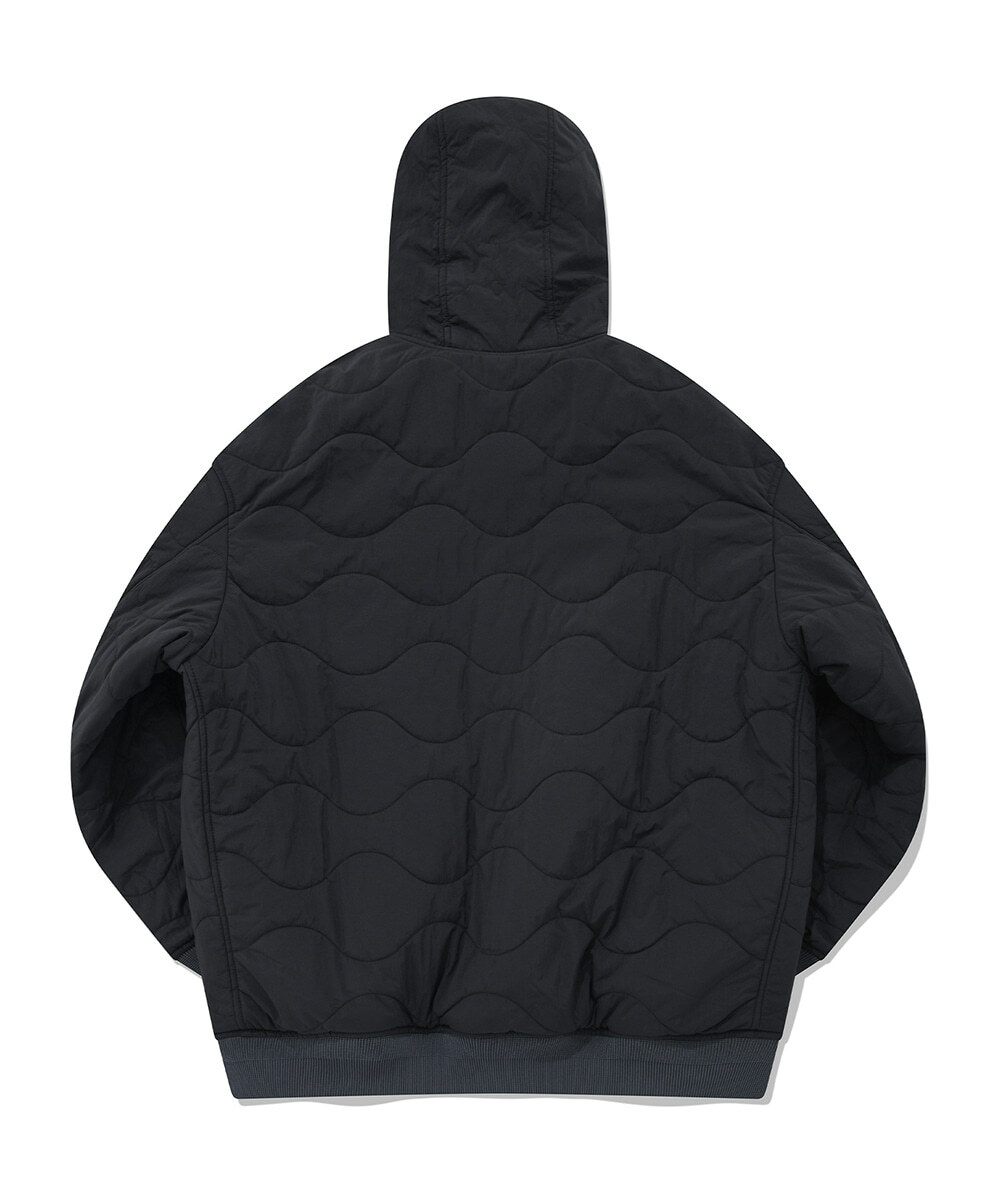 COVERNAT MA-1 雙面絎縫 連帽外套  夾克 深灰色