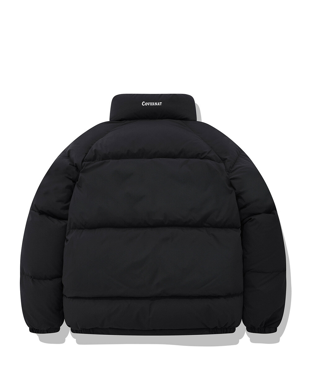 COVERNAT Preppy 羽絨短款外套 黑色