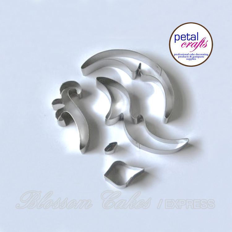 Petal Crafts Filigree Texture Cutter Set, Set of 5