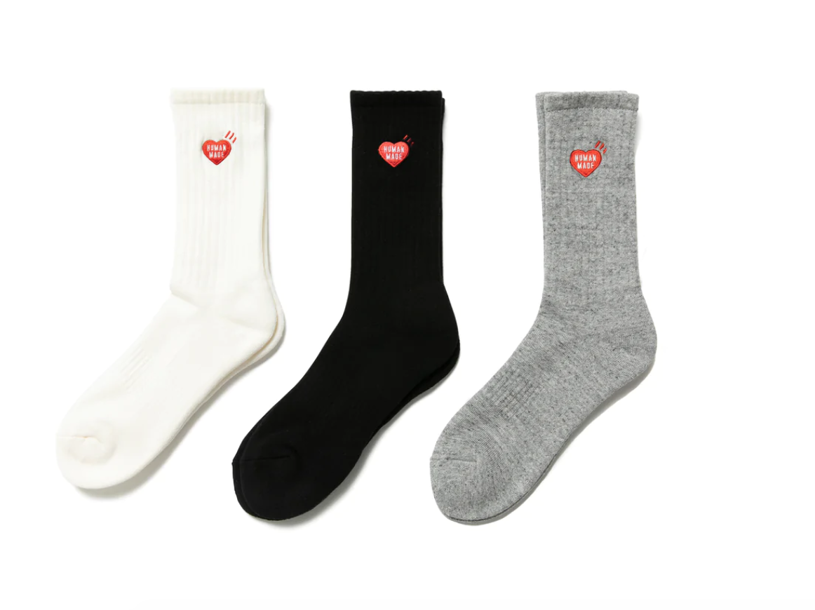 Human Made Heart Logo Pile Sock Review